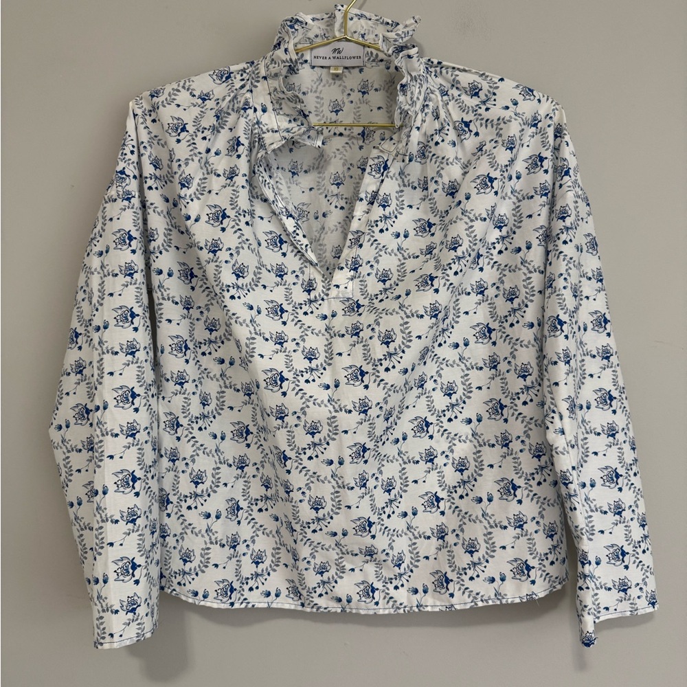 Never a Wallflower Floral Blouse